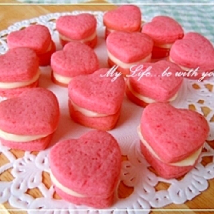バレンタイン いちごクッキーのホワイトチョコサンド レシピ 作り方 By ママちゃん 楽天レシピ バレンタイン いちごクッキーのホワイトチョコサンド レシピ 作り方 By ママちゃん 楽天レシピ